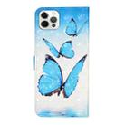 For iPhone 16 Pro Oil Embossed 3D Drawing Leather Phone Case(3 Butterflies) - 3