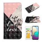 For iPhone 16 Pro Max Oil Embossed 3D Drawing Leather Phone Case(Stitching Marble) - 1