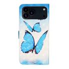 For iPhone 17 Pro Max Oil Embossed 3D Drawing Leather Phone Case(3 Butterflies) - 3