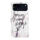 For iPhone 17 Pro Max Oil Embossed 3D Drawing Leather Phone Case(Words Marble) - 3