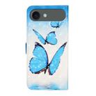 For iPhone 17 Air Oil Embossed 3D Drawing Leather Phone Case(3 Butterflies) - 3