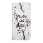 For iPhone 17 Oil Embossed 3D Drawing Leather Phone Case(Words Marble) - 2