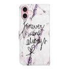 For iPhone 17 Oil Embossed 3D Drawing Leather Phone Case(Words Marble) - 3