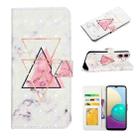 For iPhone 17 Oil Embossed 3D Drawing Leather Phone Case(Triangular Marble) - 1