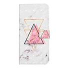 For iPhone 17 Oil Embossed 3D Drawing Leather Phone Case(Triangular Marble) - 2
