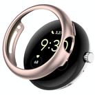 For Google Pixel Watch 2 Half Pack Hollow PC Watch Protective Case(Rose Gold) - 1