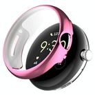 For Google Pixel Watch 2 Full Coverage TPU Electroplated Watch Protective Case(Pink) - 1
