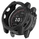 For Garmin Tactix 7 Amoled Armor Hollow TPU Watch Protective Case(Black) - 1