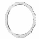 For Samsung Galaxy Watch6 Classic 47mm R960 Solid Color Watch Time Steel Bezel Ring(Silver) - 1