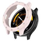 For Garmin Venu 3 Half Pack Hollow TPU Armor Watch Protective Case(Light Pink) - 1