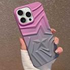 For iPhone 13 Pro Max Gradient Star TPU Phone Case(Purple) - 1