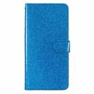 For Motorola Moto G23 Glitter Powder Flip Leather Phone Case(Blue) - 2