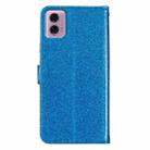 For Motorola Moto G23 Glitter Powder Flip Leather Phone Case(Blue) - 3