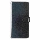 For Motorola Moto G34 Glitter Powder Flip Leather Phone Case(Black) - 2