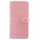 For Motorola Moto G34 Glitter Powder Flip Leather Phone Case(Rose Gold) - 2