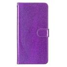 For Motorola Moto G34 Glitter Powder Flip Leather Phone Case(Purple) - 2