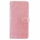 For Motorola Edge 50 Glitter Powder Flip Leather Phone Case(Rose Gold) - 2