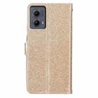 For Motorola Edge 2024 Glitter Powder Flip Leather Phone Case(Gold) - 3