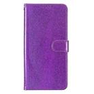 For Motorola Moto G85 Glitter Powder Flip Leather Phone Case(Purple) - 2