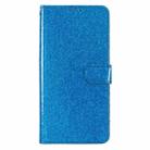 For Motorola Moto G Play 2024 Glitter Powder Flip Leather Phone Case(Blue) - 2