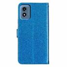 For Motorola Moto G Play 2024 Glitter Powder Flip Leather Phone Case(Blue) - 3