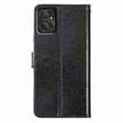 For Motorola Moto G Power 5G Glitter Powder Flip Leather Phone Case(Black) - 3