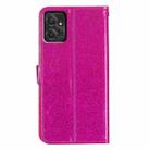 For Motorola Moto G Power 5G Glitter Powder Flip Leather Phone Case(Rose Red) - 3