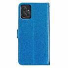 For Motorola Moto G Power 5G Glitter Powder Flip Leather Phone Case(Blue) - 3