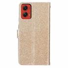 For Motorola Moto G Stylus 5G 2024 Glitter Powder Flip Leather Phone Case(Gold) - 3