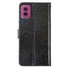 For Motorola Moto G55 Glitter Powder Flip Leather Phone Case(Black) - 3