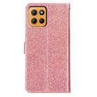 For Motorola Moto G15 Glitter Powder Flip Leather Phone Case(Rose Gold) - 3