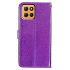For Motorola Moto G15 Glitter Powder Flip Leather Phone Case(Purple) - 3
