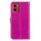 For Motorola Moto G05 Glitter Powder Flip Leather Phone Case(Rose Red) - 3