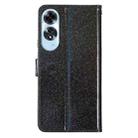 For OPPO A60 Glitter Powder Flip Leather Phone Case(Black) - 3