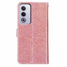 For OPPO A3 Pro Glitter Powder Flip Leather Phone Case(Rose Gold) - 3
