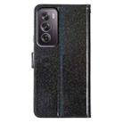For OPPO Reno12 Pro Global Glitter Powder Flip Leather Phone Case(Black) - 3