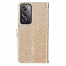 For OPPO Reno12 Pro Global Glitter Powder Flip Leather Phone Case(Gold) - 3