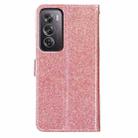 For OPPO Reno12 Pro Global Glitter Powder Flip Leather Phone Case(Rose Gold) - 3