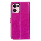 For OPPO Reno13 Pro Global Glitter Powder Flip Leather Phone Case(Rose Red) - 3