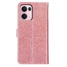 For OPPO Reno13 Pro Global Glitter Powder Flip Leather Phone Case(Rose Gold) - 3