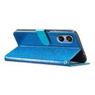For Sony Xperia 5 V Glitter Powder Flip Leather Phone Case(Blue) - 5