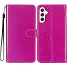 For Samsung Galaxy A36 5G Glitter Powder Flip Leather Phone Case(Rose Red) - 1