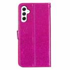 For Samsung Galaxy A36 5G Glitter Powder Flip Leather Phone Case(Rose Red) - 3