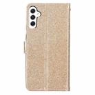 For Samsung Galaxy A26 5G Glitter Powder Flip Leather Phone Case(Gold) - 3