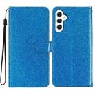 For Samsung Galaxy A26 5G Glitter Powder Flip Leather Phone Case(Blue) - 1