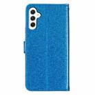 For Samsung Galaxy A56 5G Glitter Powder Flip Leather Phone Case(Blue) - 3