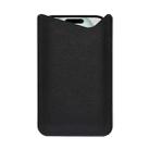 For 6.2-6.5 inch Simple Open Clutch Bag Universal Nappa Pattern Leather Phone Case(Black) - 1