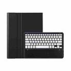 For Lenovo Xiaoxin Pad Pro 12.7 inch AM24 TPU Ultra-thin Detachable Bluetooth Keyboard Tablet Leather Case(Black White) - 1