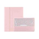 For Lenovo Xiaoxin Pad Pro 12.7 inch AM24 TPU Ultra-thin Detachable Bluetooth Keyboard Tablet Leather Case(Pink) - 1