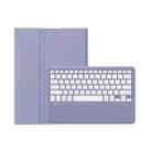 For Lenovo Xiaoxin Pad Pro 12.7 inch AM24 TPU Ultra-thin Detachable Bluetooth Keyboard Tablet Leather Case(Purple) - 1